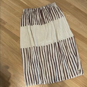 Black Crane Double Layered Skirt, Print